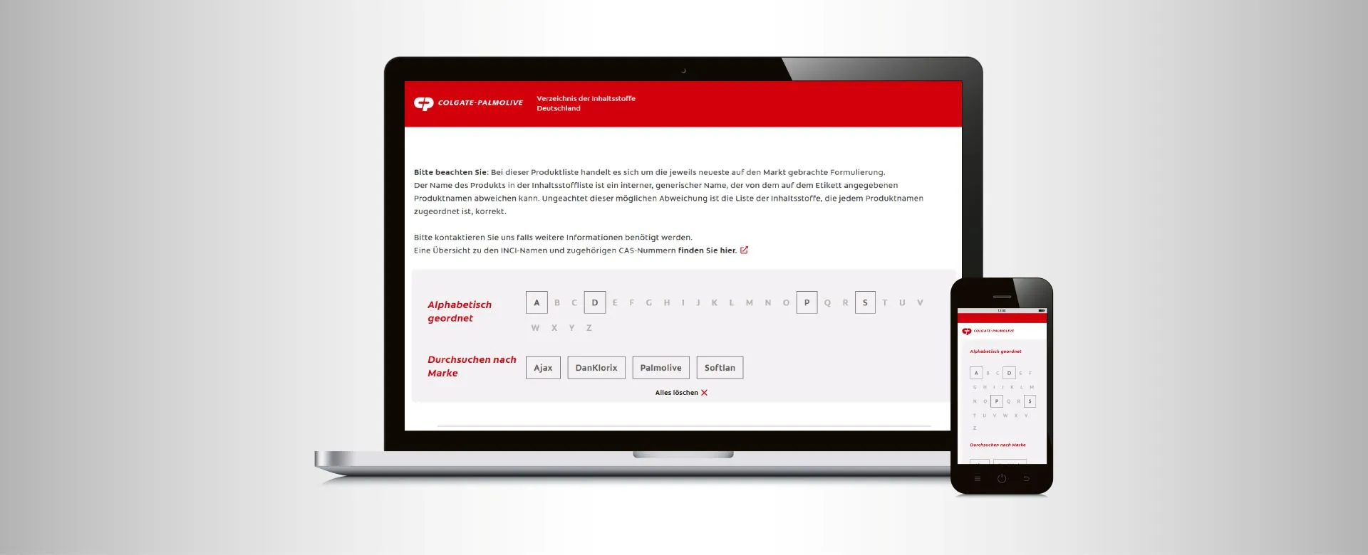 Zrzut ekranu projektu Detergent Regulations