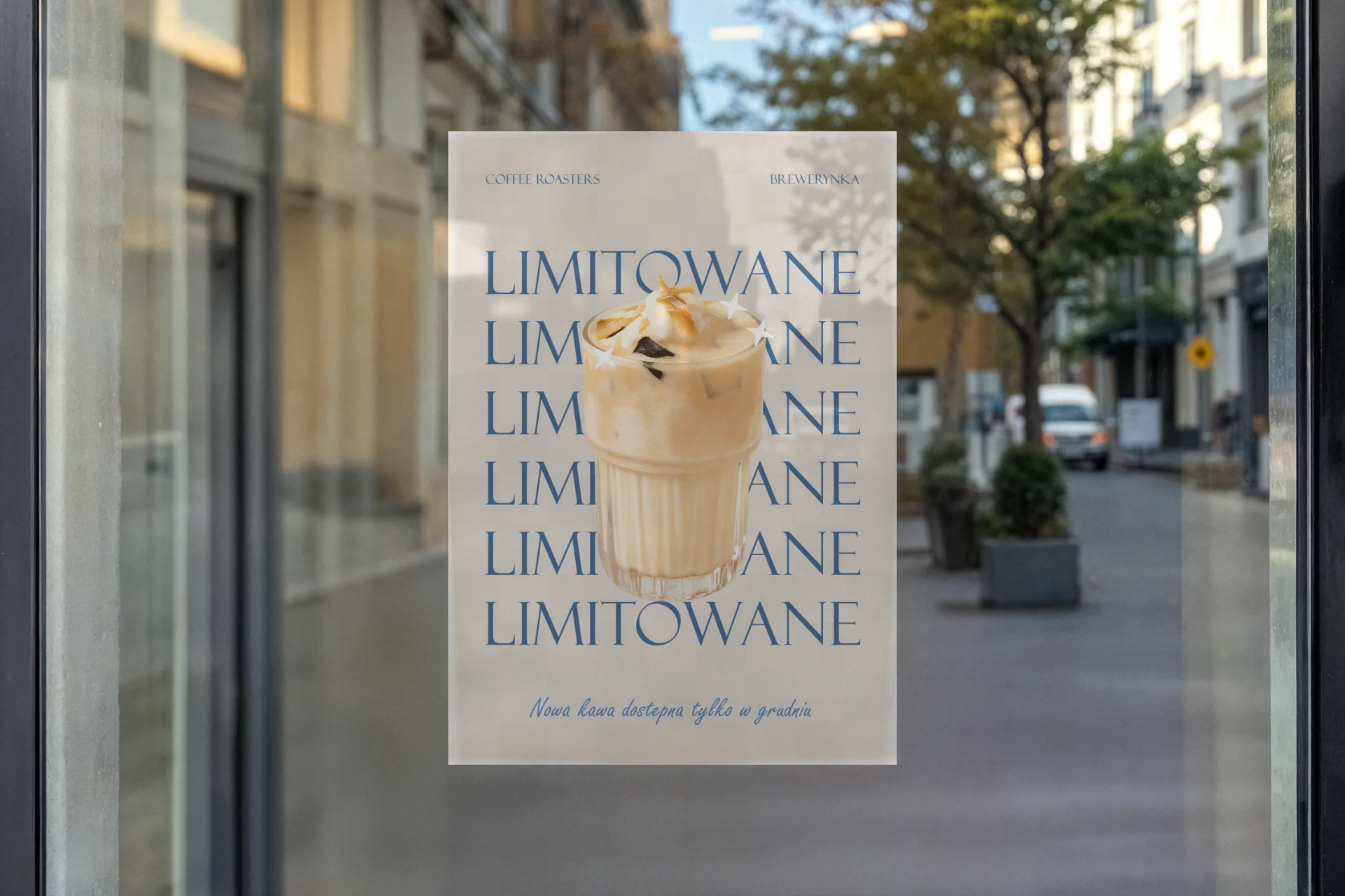 Zrzut ekranu projektu Plakat sezonowy dla kawiarni Brewerynka