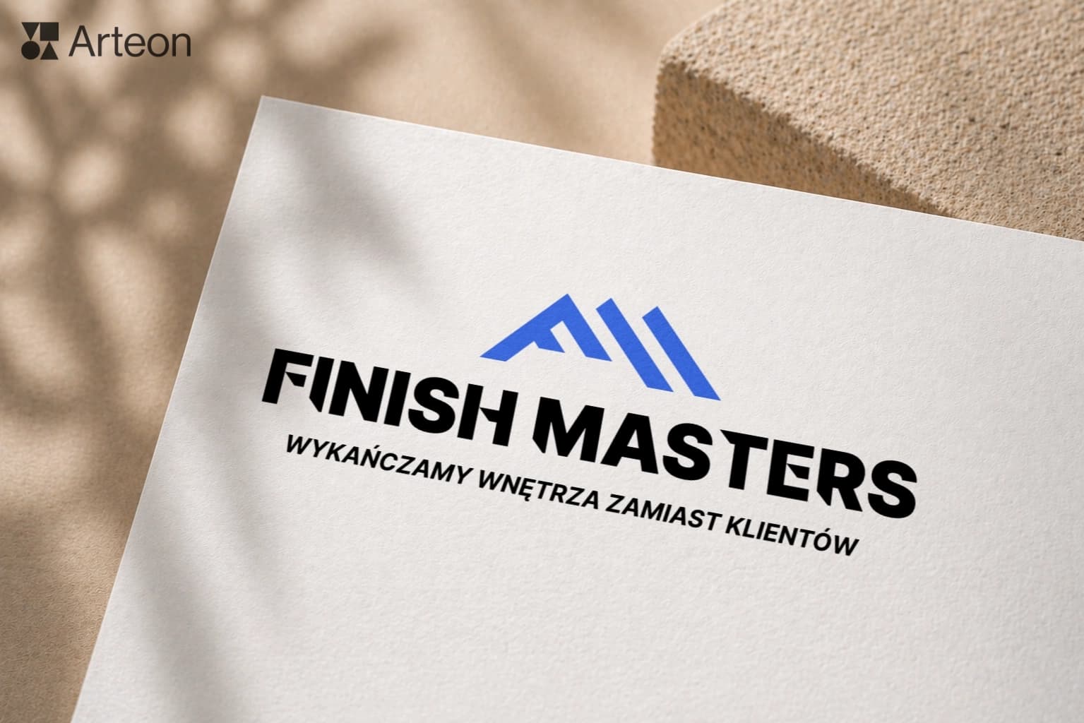 Projekt logo dla firmy wykończeniowej - Finish Masters
