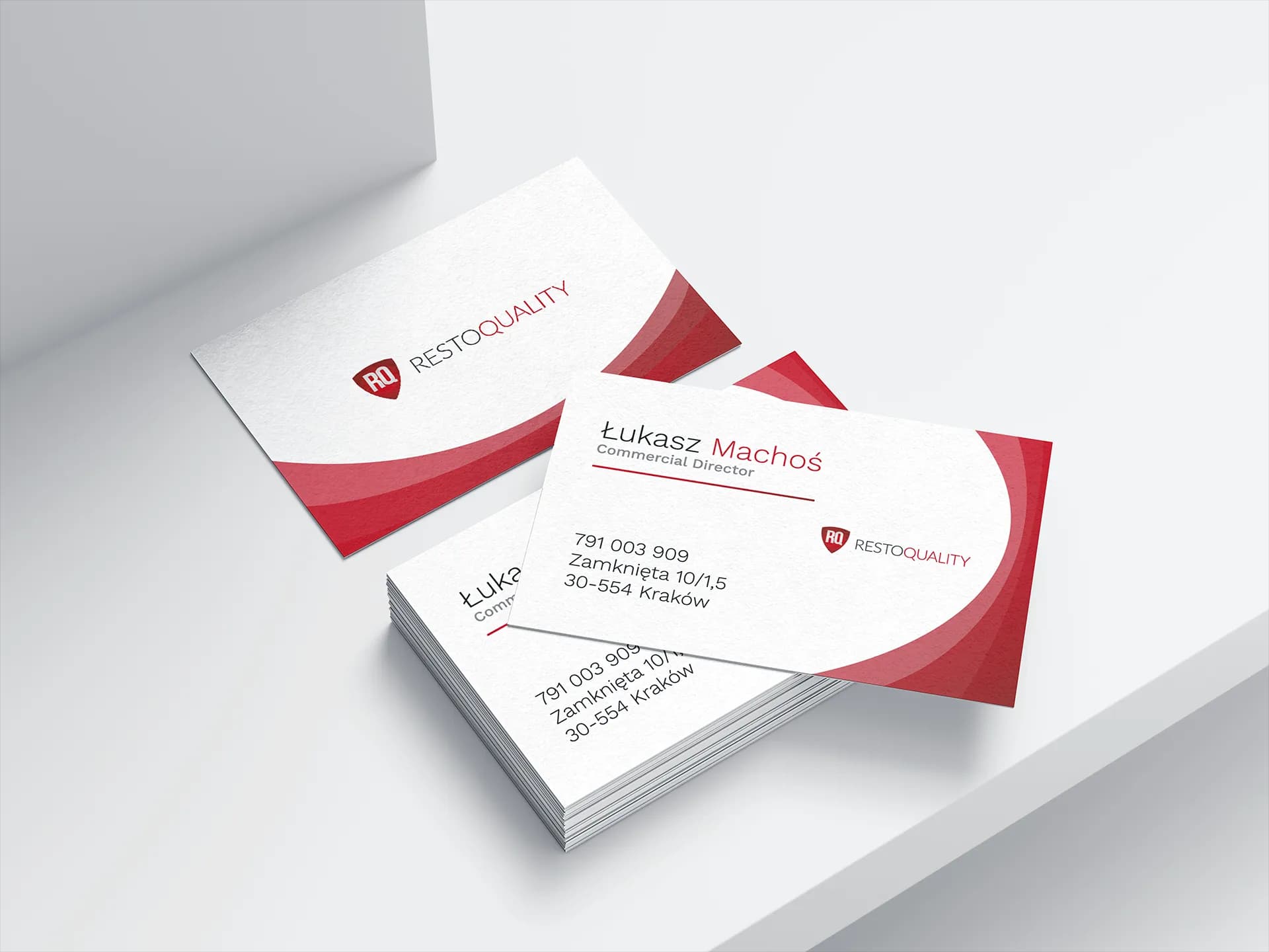 Zrzut ekranu projektu Wizytówki dla gastronomii - RestoQuality