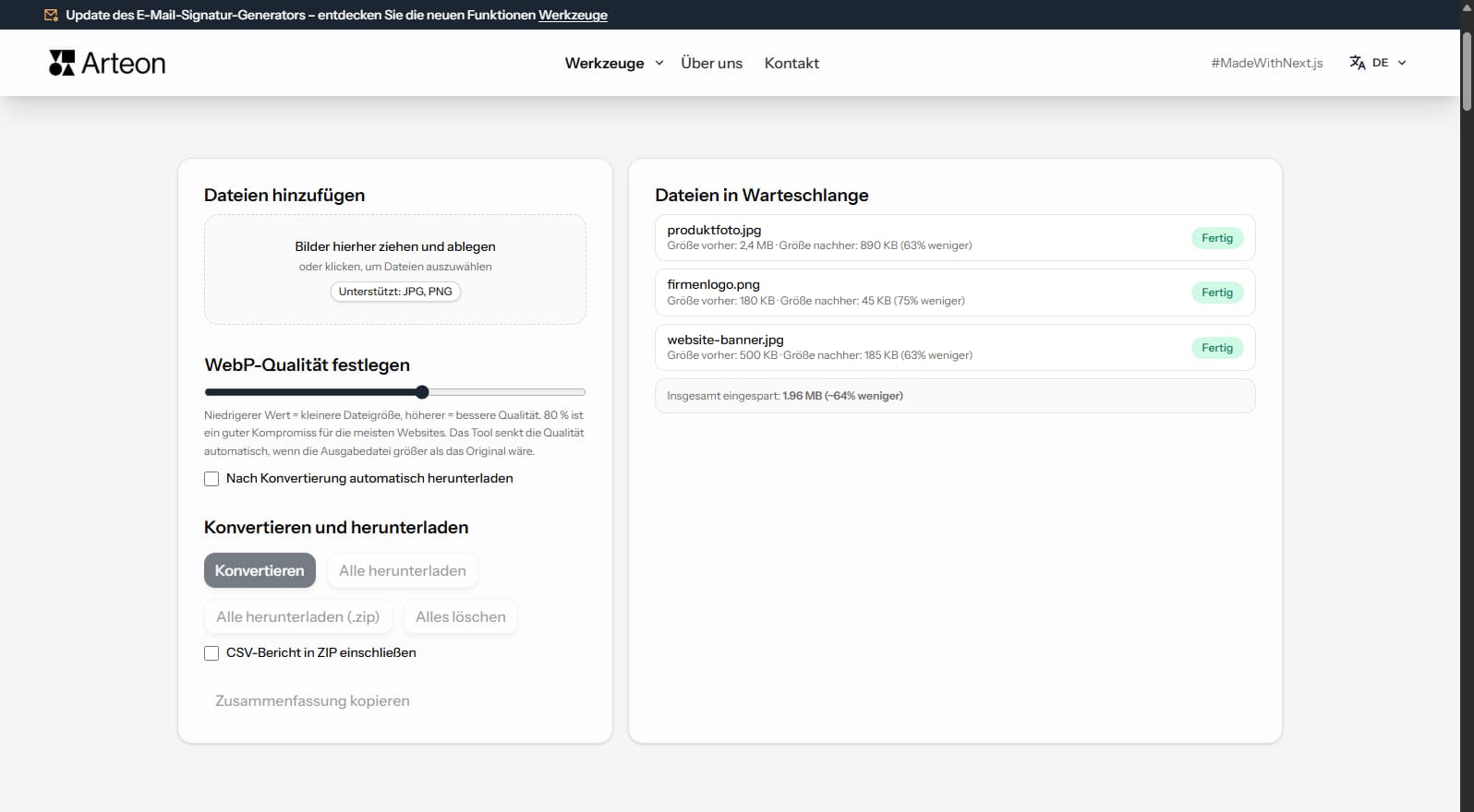 JPG-zu-WEBP-Konvertierung