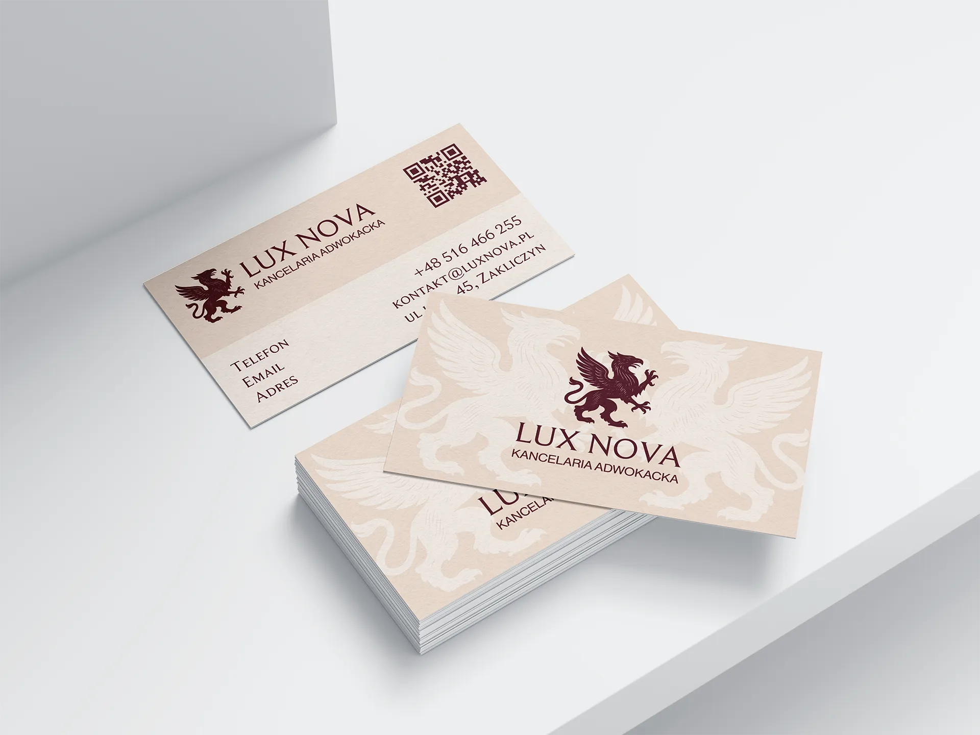 Wizytówka dla kancelarii - LUX NOVA (widok ogólny)