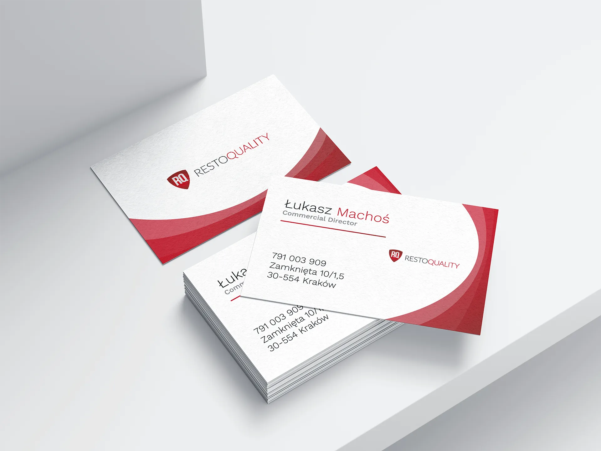 Szablon wizytówek dla handlowców w gastronomii - RestoQuality 
