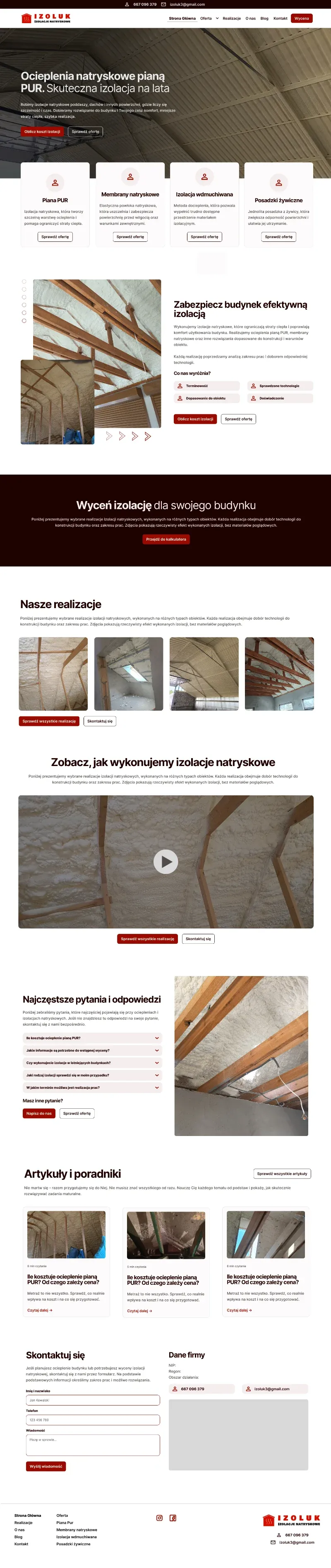 Projekt graficzny strony internetowej w Figma