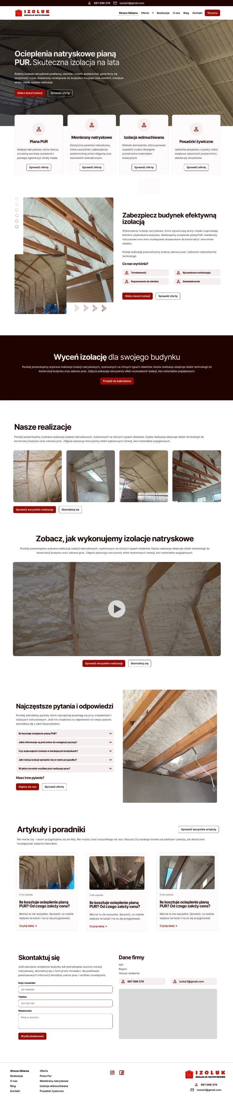 Projekt graficzny strony internetowej w Figma