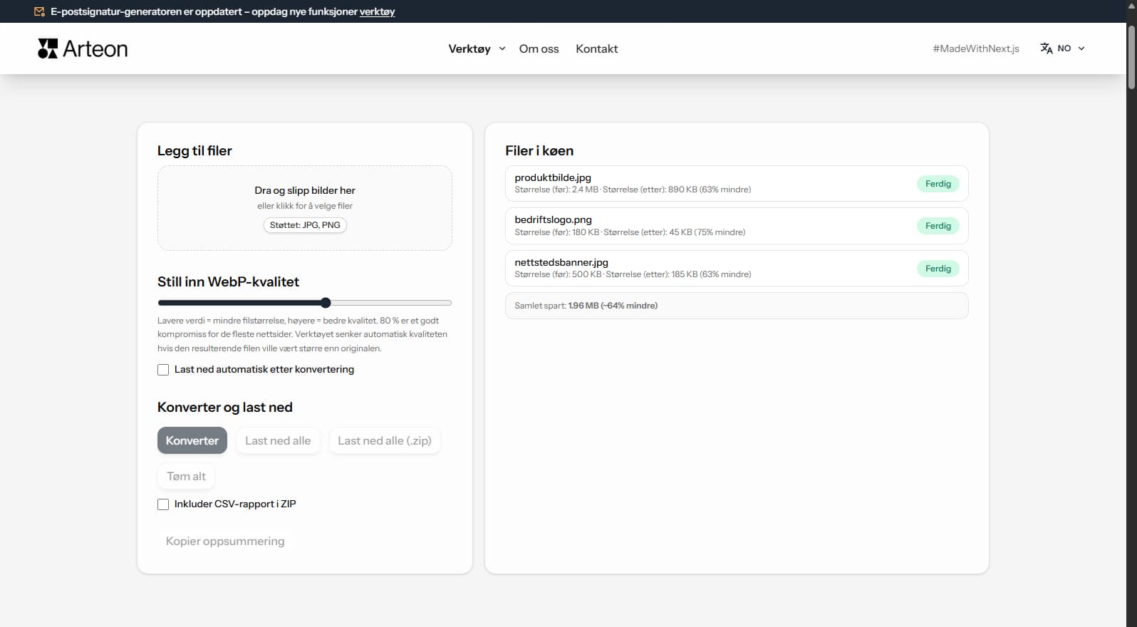 GIF til JPG konvertering