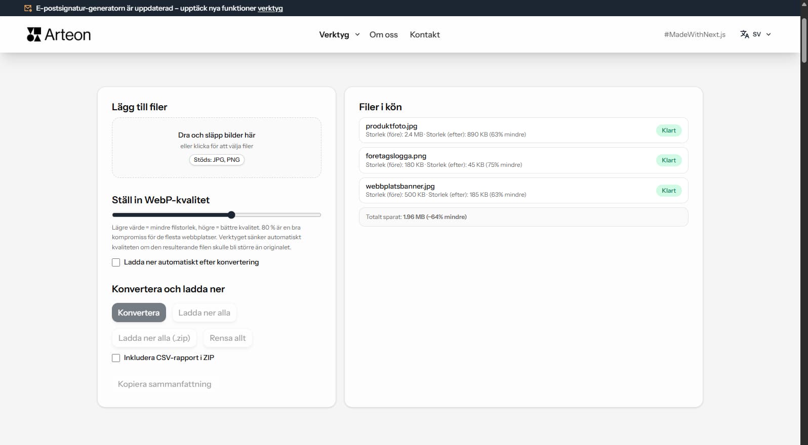 GIF till JPG konvertering